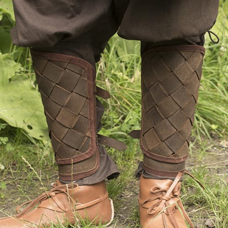 Woven Leather Viking Greaves | RFB Battle Armor