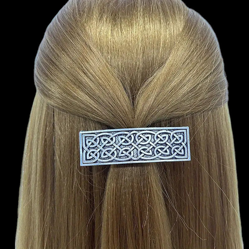 Celtic Knotwork Hair Clip | Norse Viking Medieval Barrette