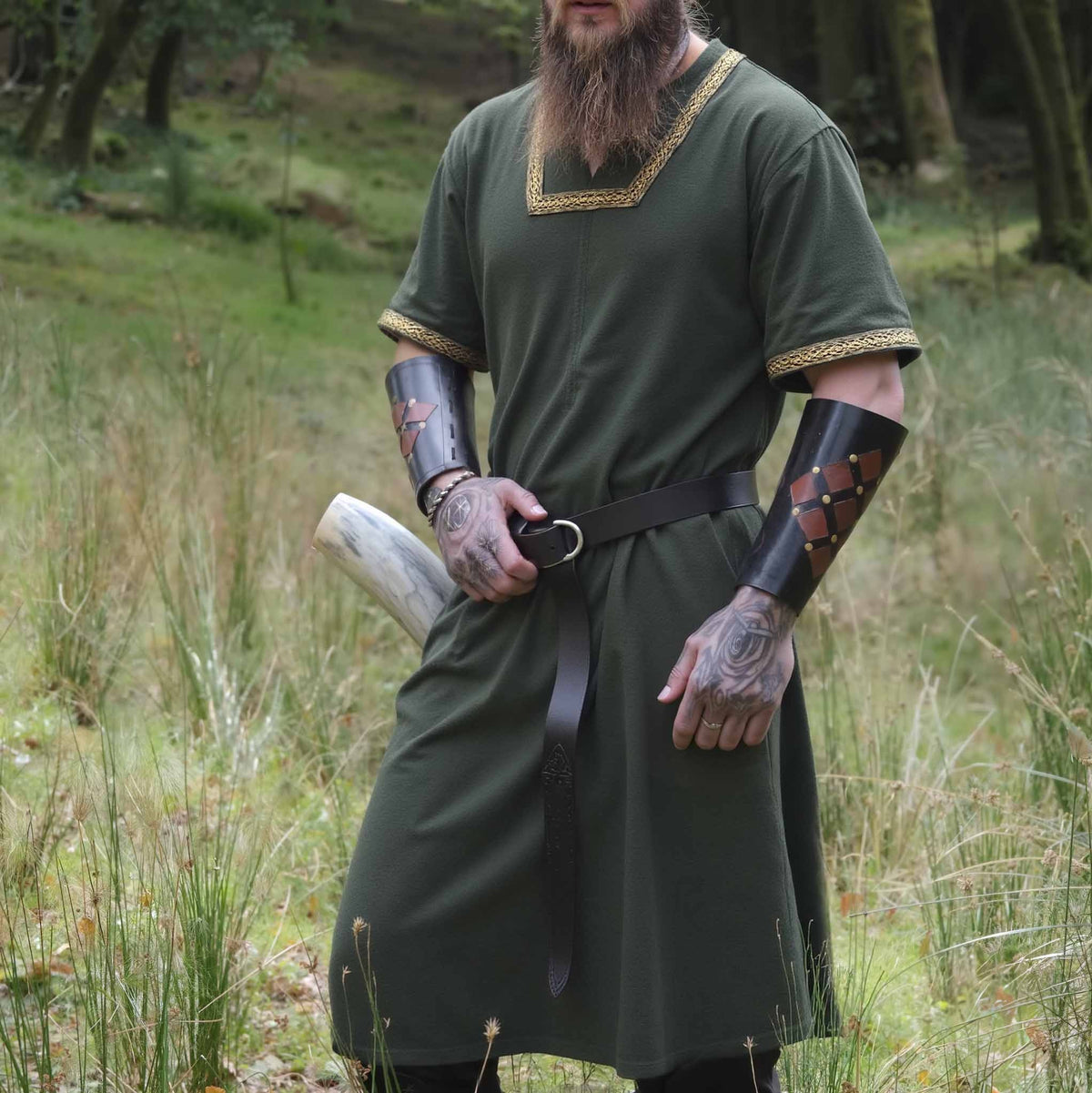 NEW ITEM - Nobles&#39; Viking Tunic - Green Lords &amp; Nobles Short Sleeved Tunic