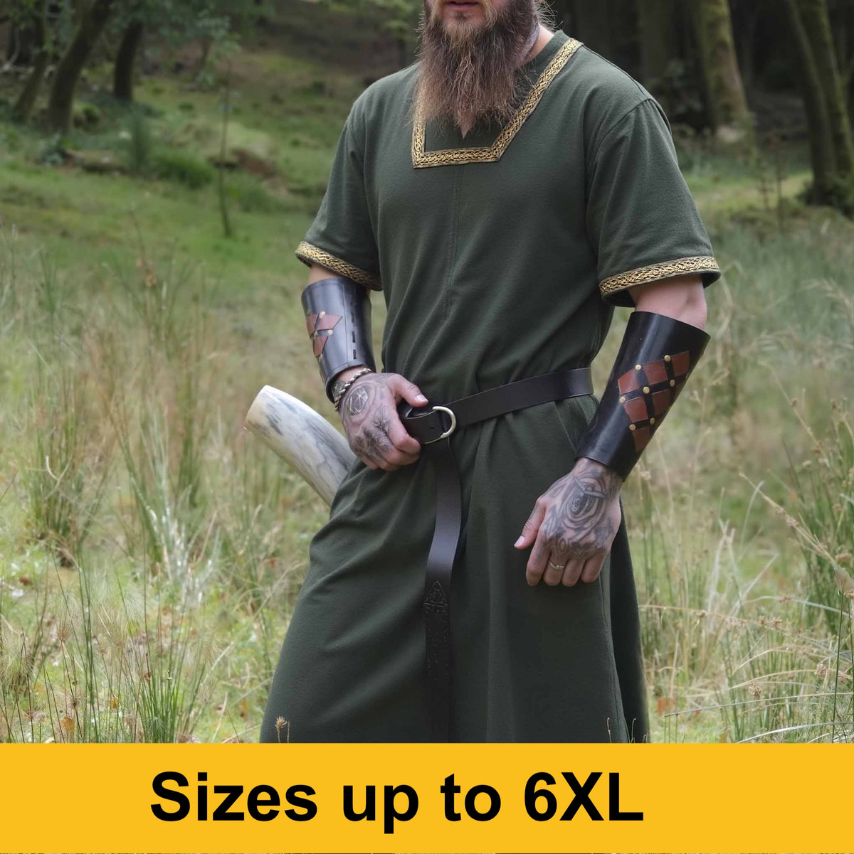 NEW ITEM - Nobles&#39; Viking Tunic - Green Lords &amp; Nobles Short Sleeved Tunic