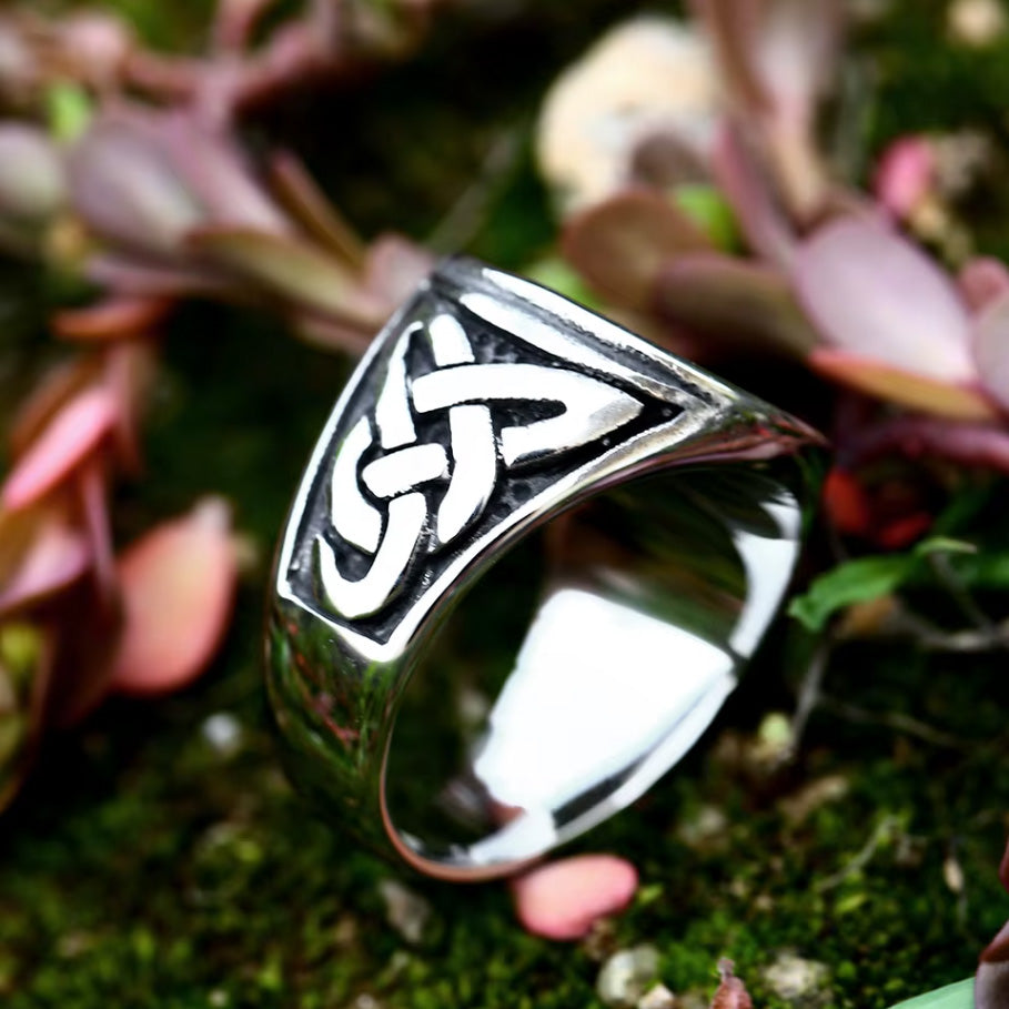 Tree of Life Knotwork Viking Ring