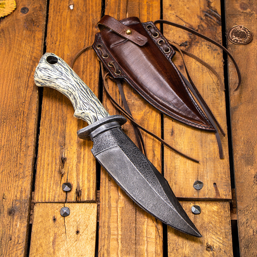 Genuine Leather Knife Scabbard in Brown or Black