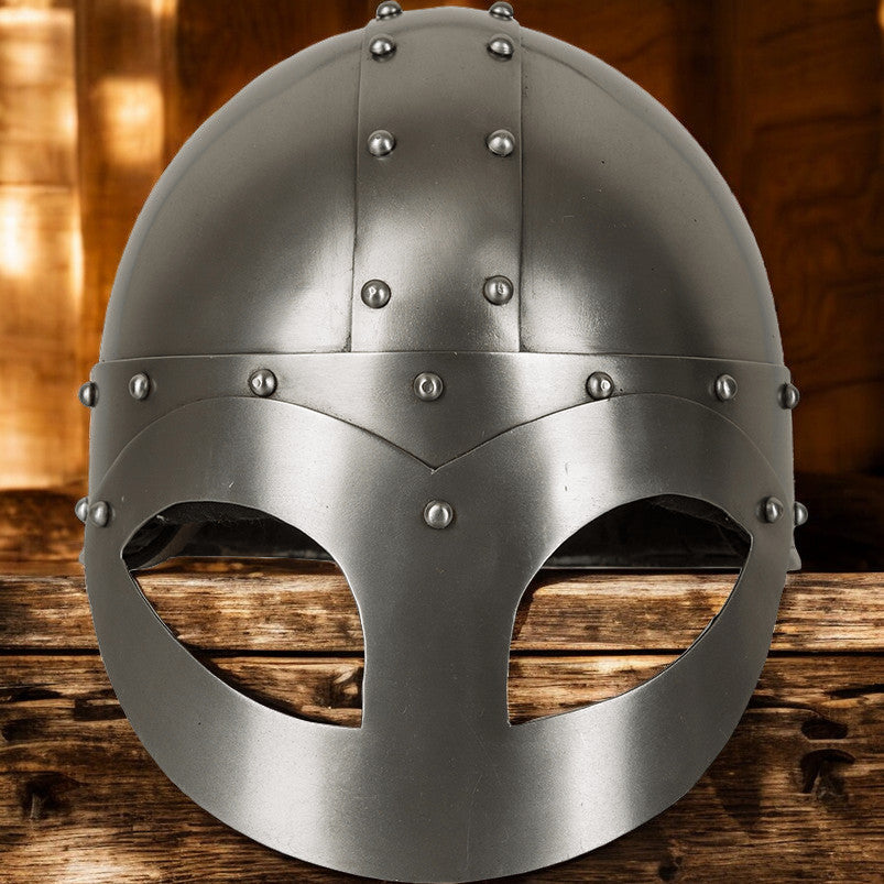 Steel Viking Face Guard Helmet | Medieval Combat Gear