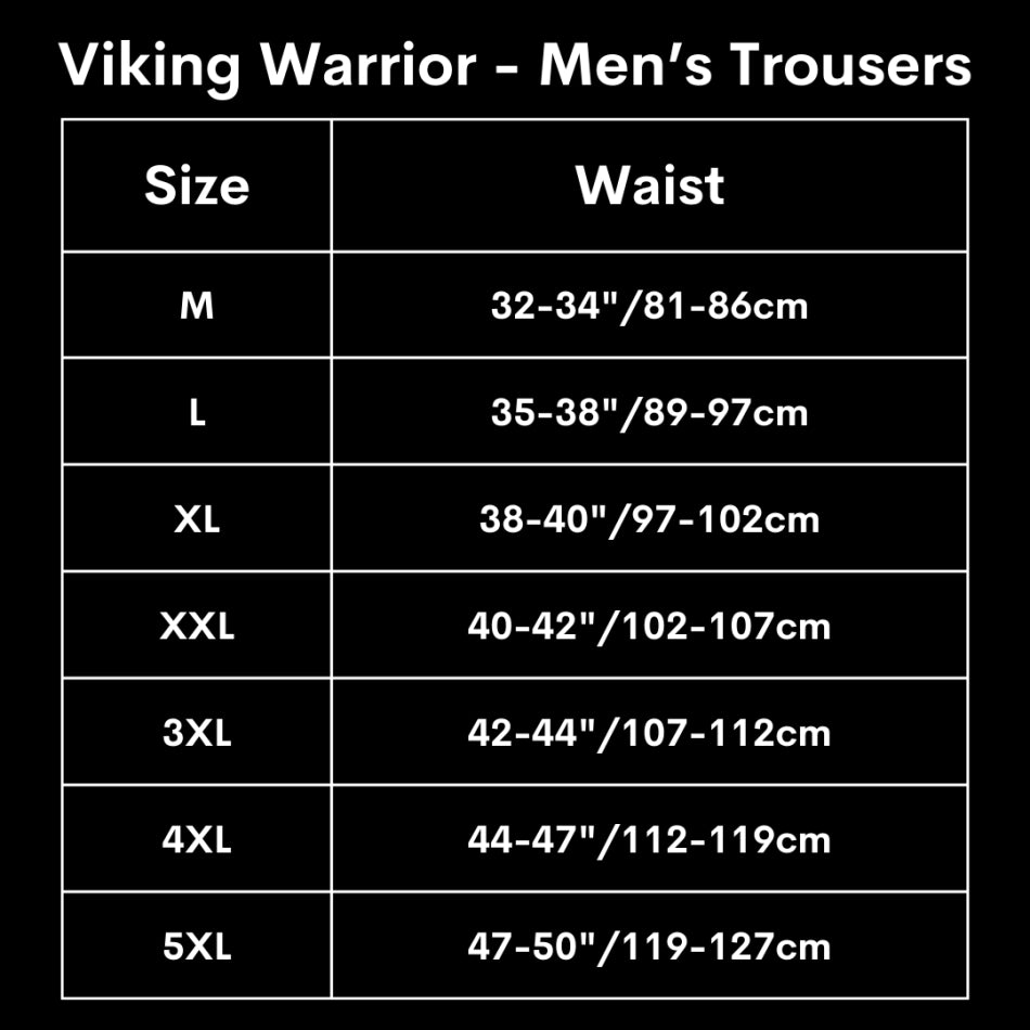Premium Black Viking Pants | Authentic Cut with Leg Lacing