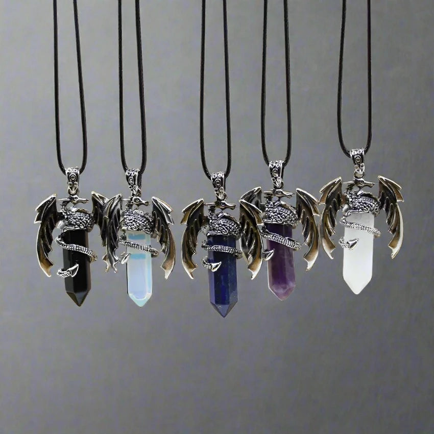 Dragon sale crystal Necklace