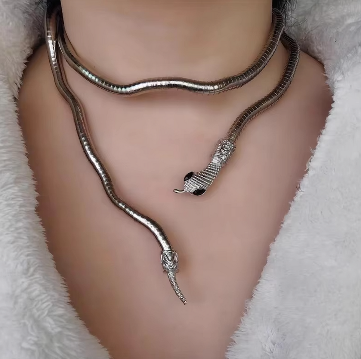 Viking Snake Necklace/Bracelet of Flexible Serpent