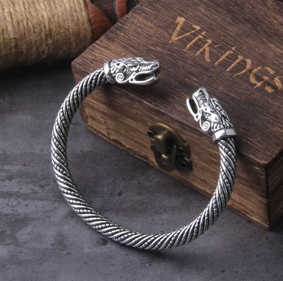 Bjorn&#39;s Forged Steel Torc Bracelet