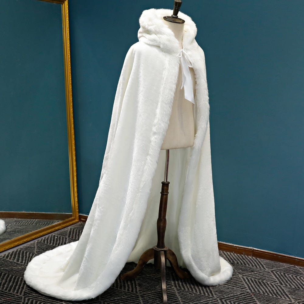 Fur-Lined Winter Viking Hooded Cloak