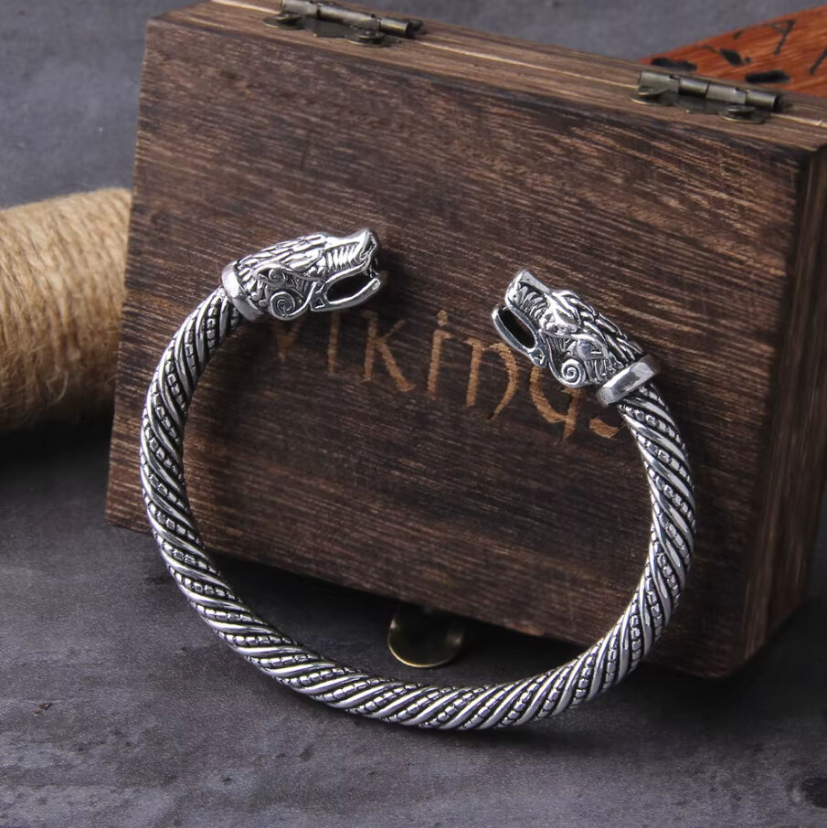 Bjorn&#39;s Forged Steel Torc Bracelet