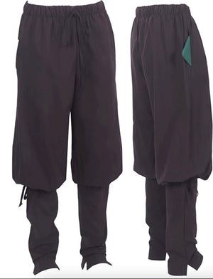 Viking Linen Trousers sigurd, Viking Men Pants With Lacing, Viking Larp Pant  Men 