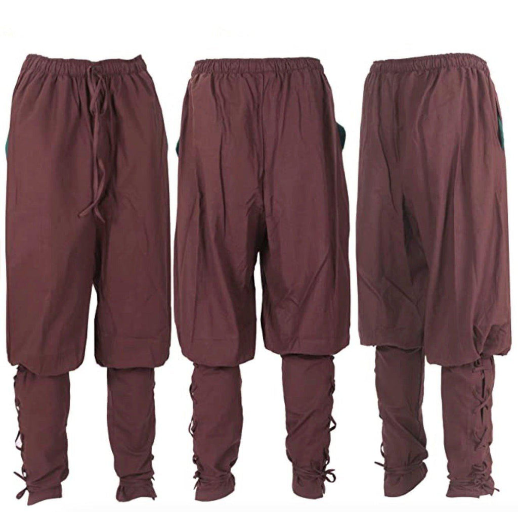 Viking LARP Linen Latticework Trousers