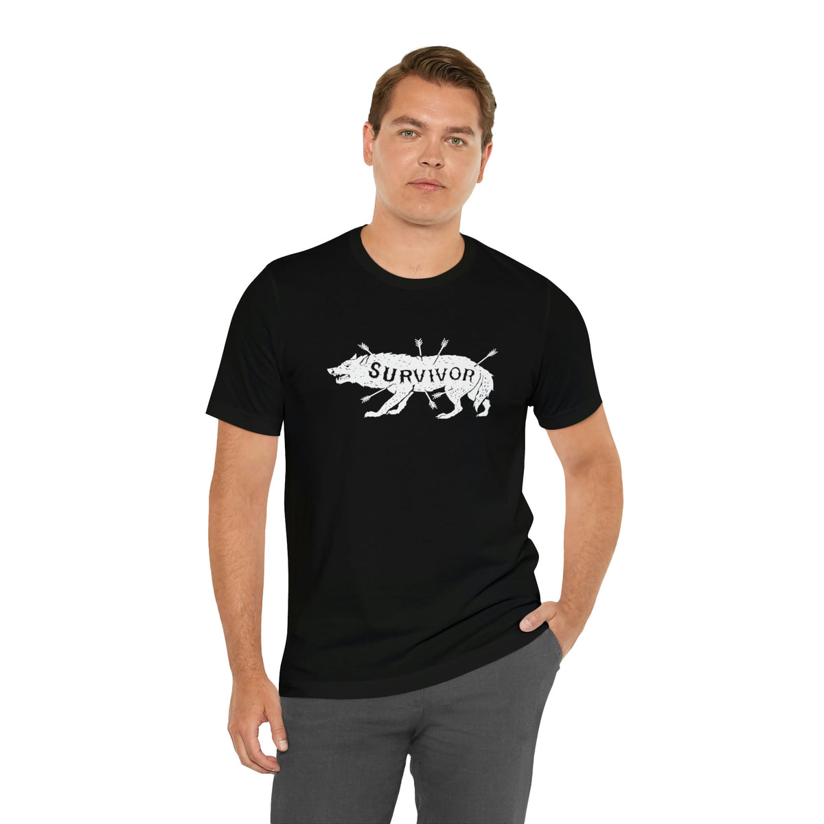 Survivor Wolf Totem Viking T-Shirt