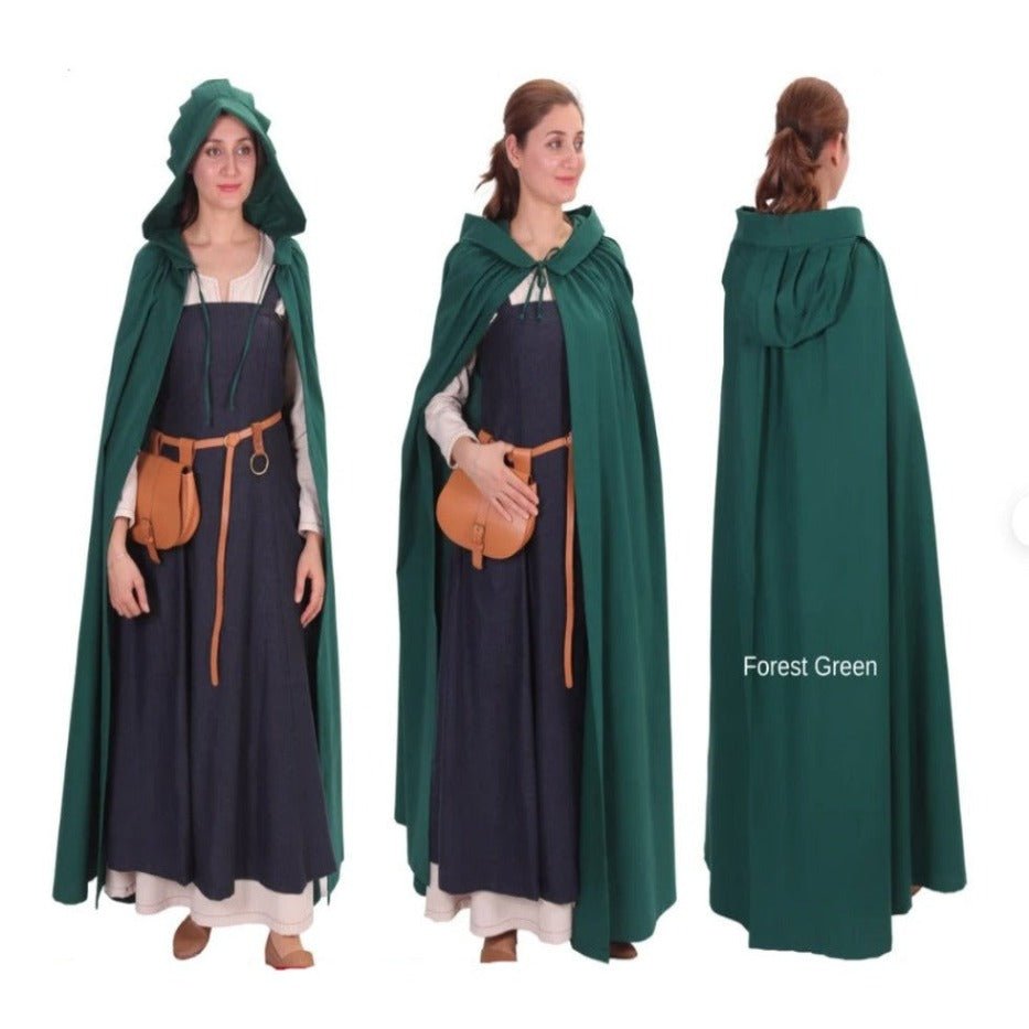 Viking Cloak - Women's Hooded Cotton Cloak