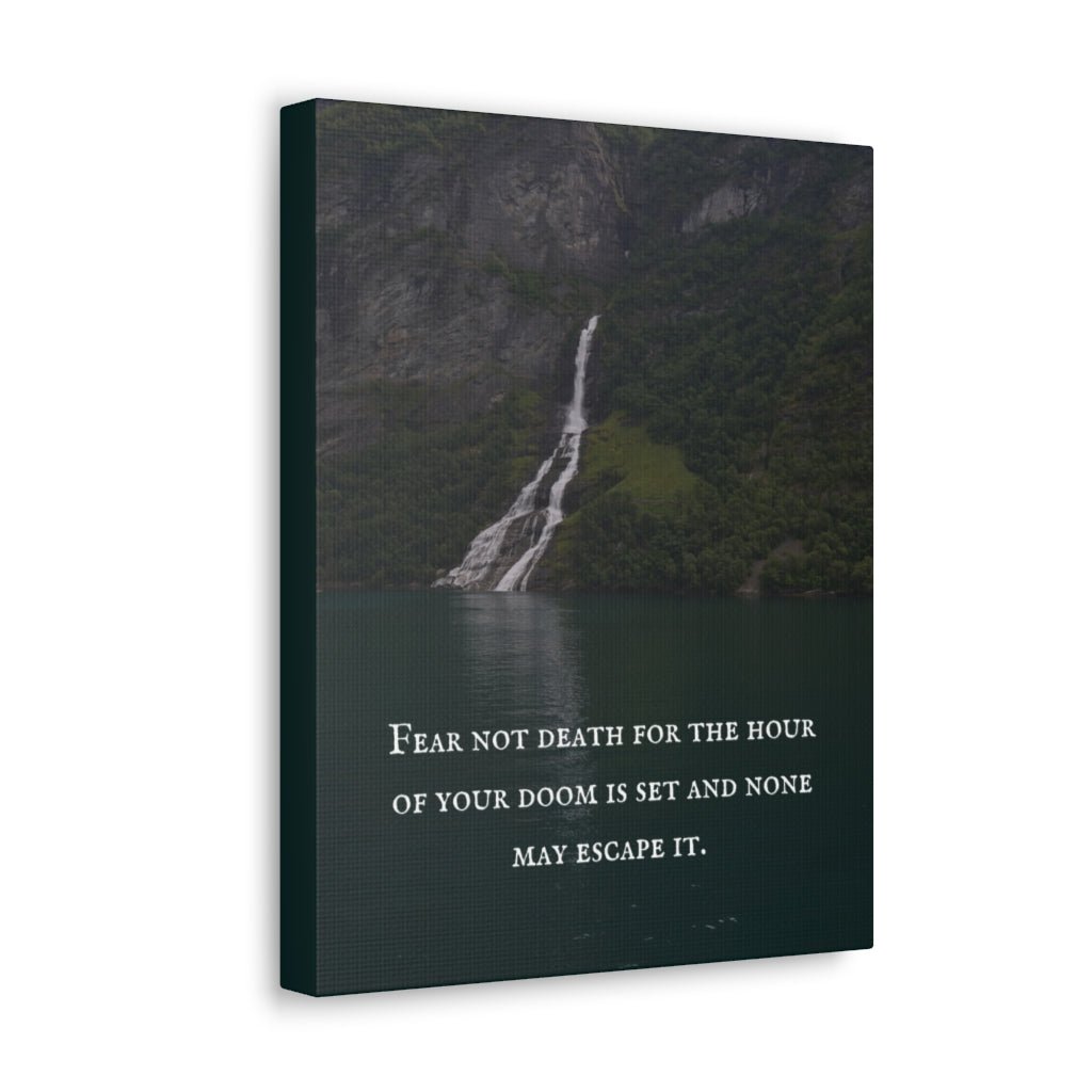 Viking Quote Wall Art - Fear Not Death Quote Viking Wall Art