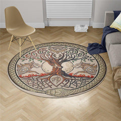 Fenrir Knotwork German Loomed Floor Viking Rug